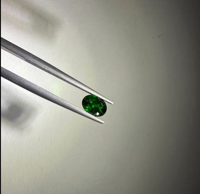 Faceted tsavorite garnet 0.93 ct