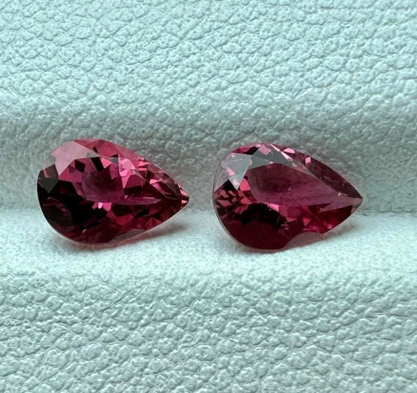 Rubylite Tourmaline, Plain smooth drops shape , Tourmaline drops , Tourmaline smooth Pink Drops ,Tourmaline Rubylite Pink drops discount , 11.50 Ct