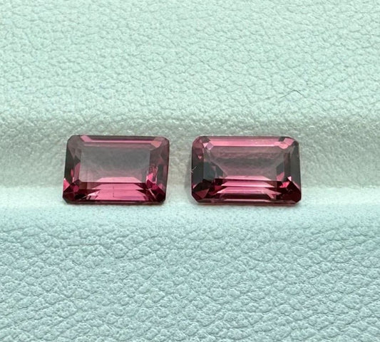 Tourmaline rubellite pair 1.87 ct