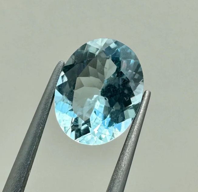 Set of faceted aquamarines RESERVED