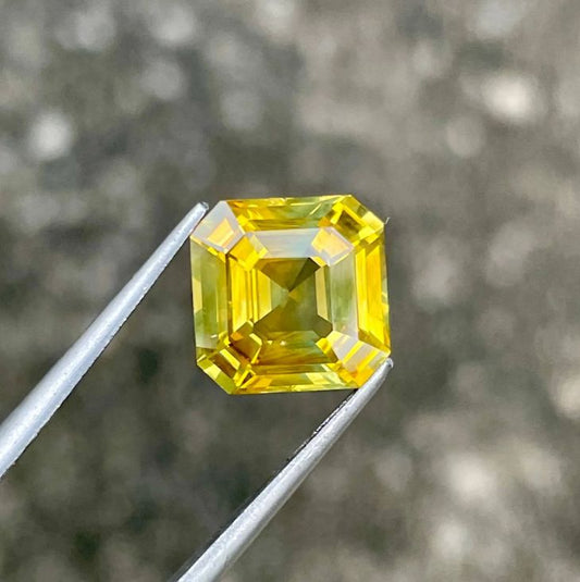 5.17 cts Faceted yellow sapphire