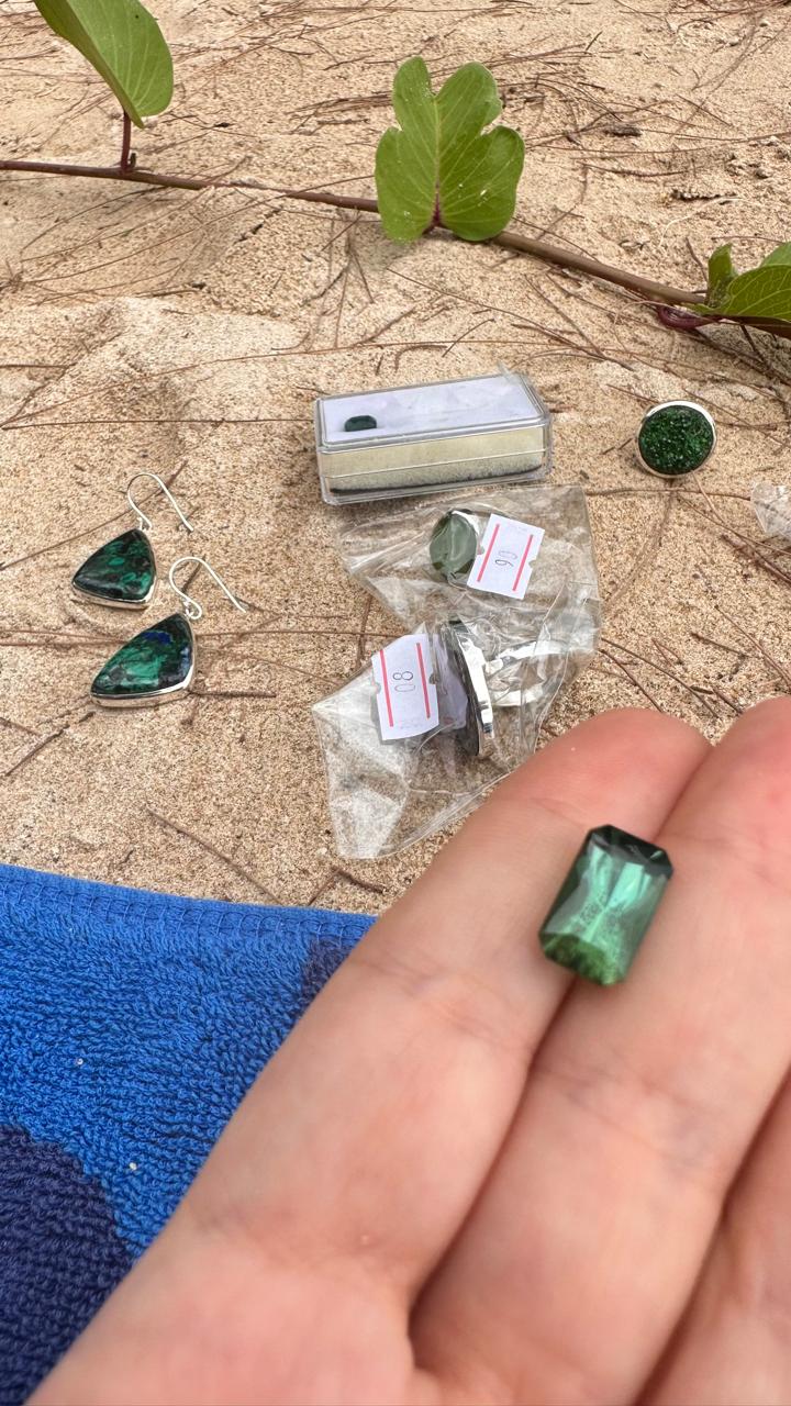 Faceted green tourmaline 5.58 ct