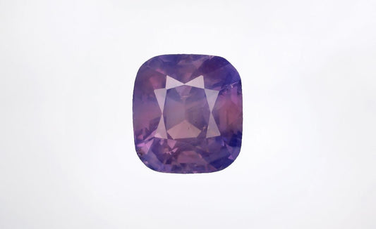 Lilac untreated sapphire with a GIA certificate