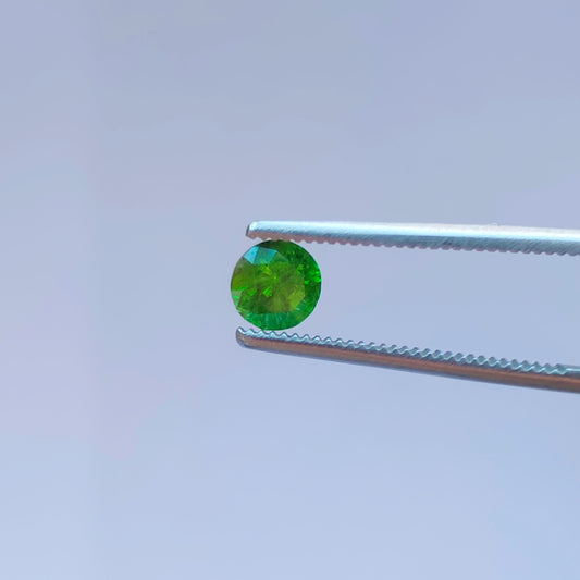 Faceted demantoid 0.65 ct