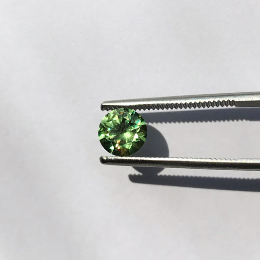 Faceted demantoid garnet 1.25 ct