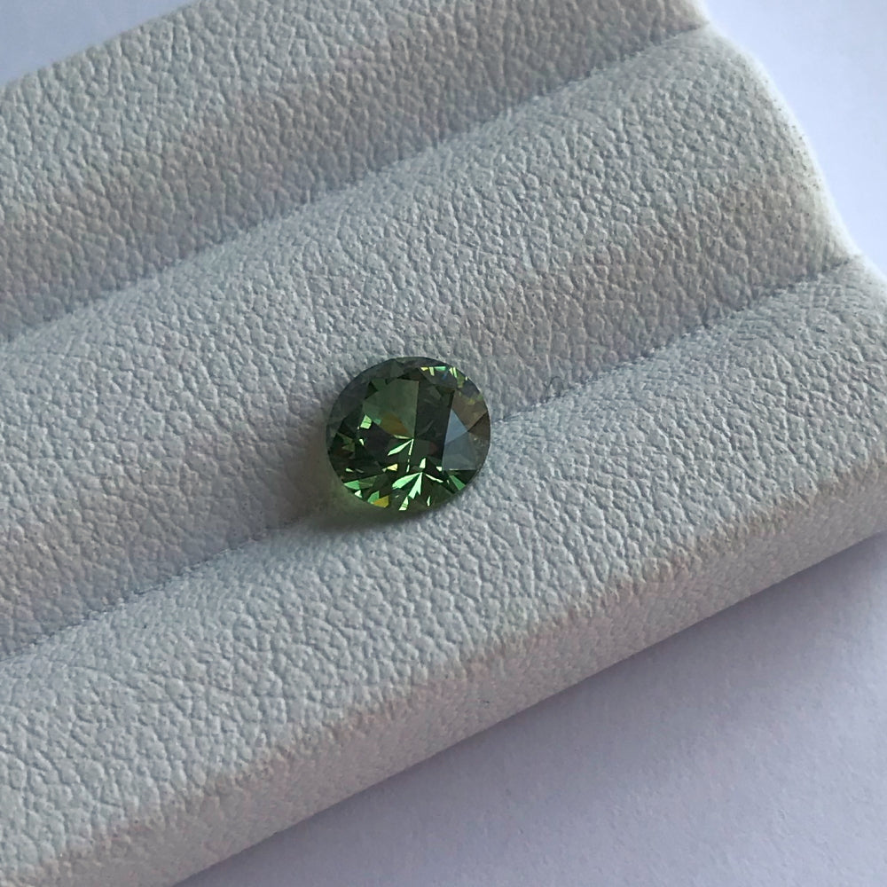 Faceted demantoid garnet 1.25 ct