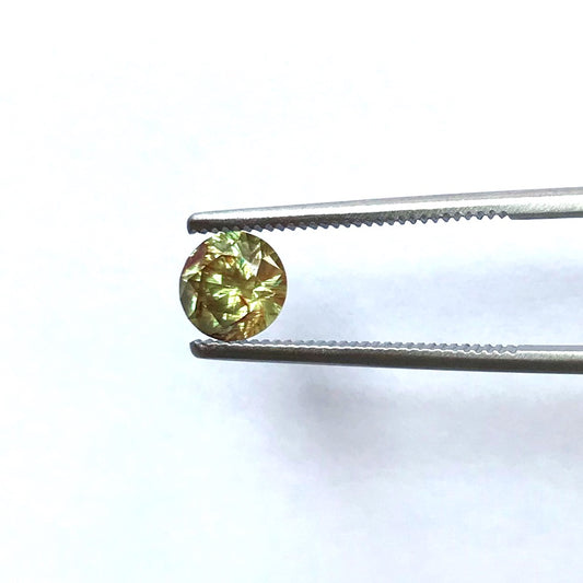 Faceted demantoid garnet 1.08 ct