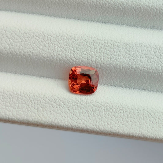 Faceted orange spinel 0.90 ct